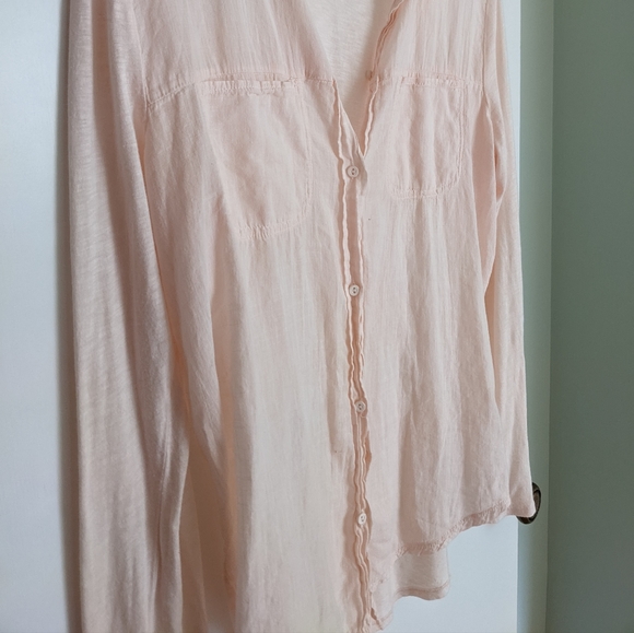 Michael Stars Blush Pink Button Down - Picture 2 of 6